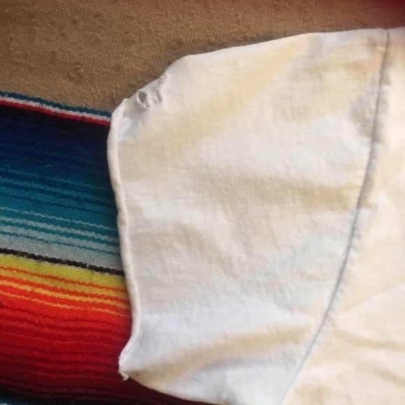 Vintage, Distressed, Raw Edged Brown Wolf Crop top - Picture 2 of 8